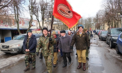 В Гатчине прошёл марш ветеранов-интернационалистов