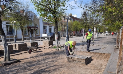 Улица Соборная в Гатчине: благоустройство продолжается